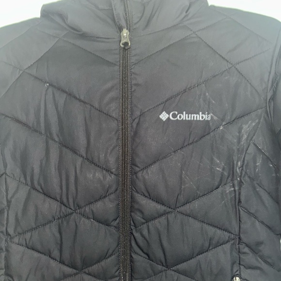 Columbia Black Ski Jacket Insulated Chevron Design - Picture 4 of 4